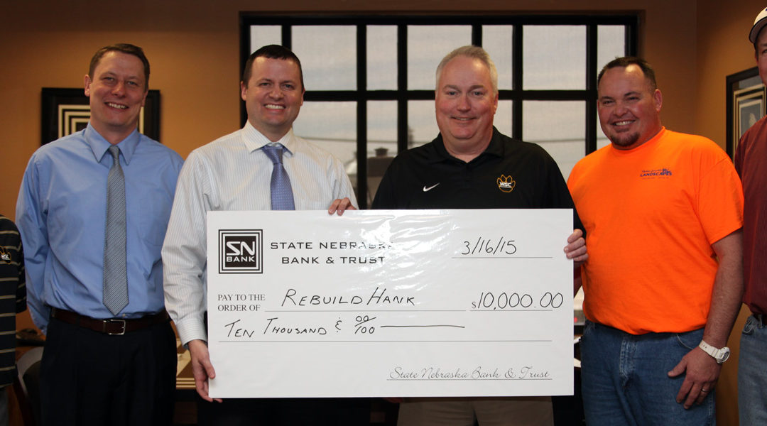 SNB Donates to Rebuild Hank