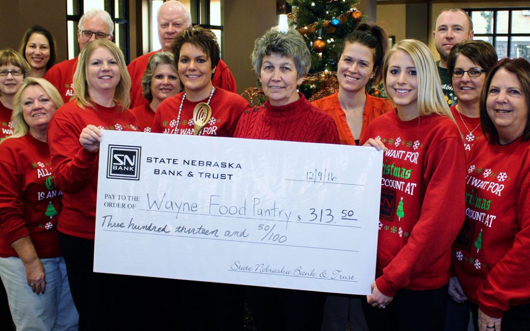 SNB Raises Money for the Wayne Food Pantry
