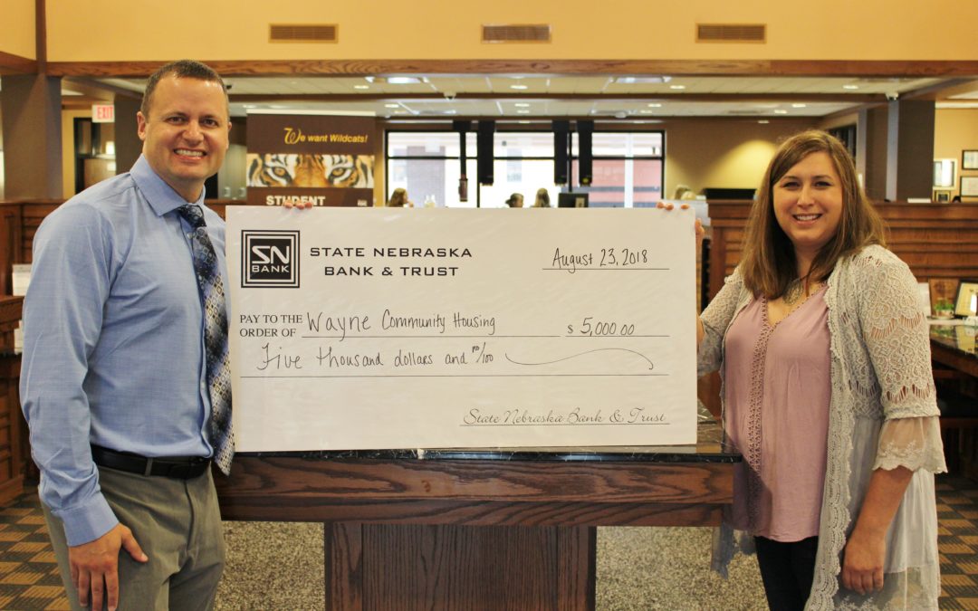 SNB Donates to Wayne Community Housing