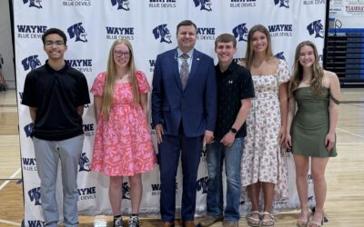 WAYNE HIGH SENIORS RECEIVE OVER $16,000 IN BANK SCHOLARSHIPS